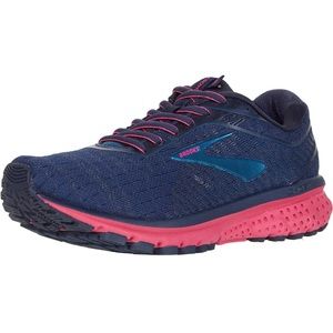 Brooks Ghost 12 Running Sneakers Size 8 Navy Pink
